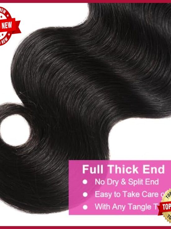 24-28 Inch Brazilian Body Wave Human Hair Extensions 10A Quality